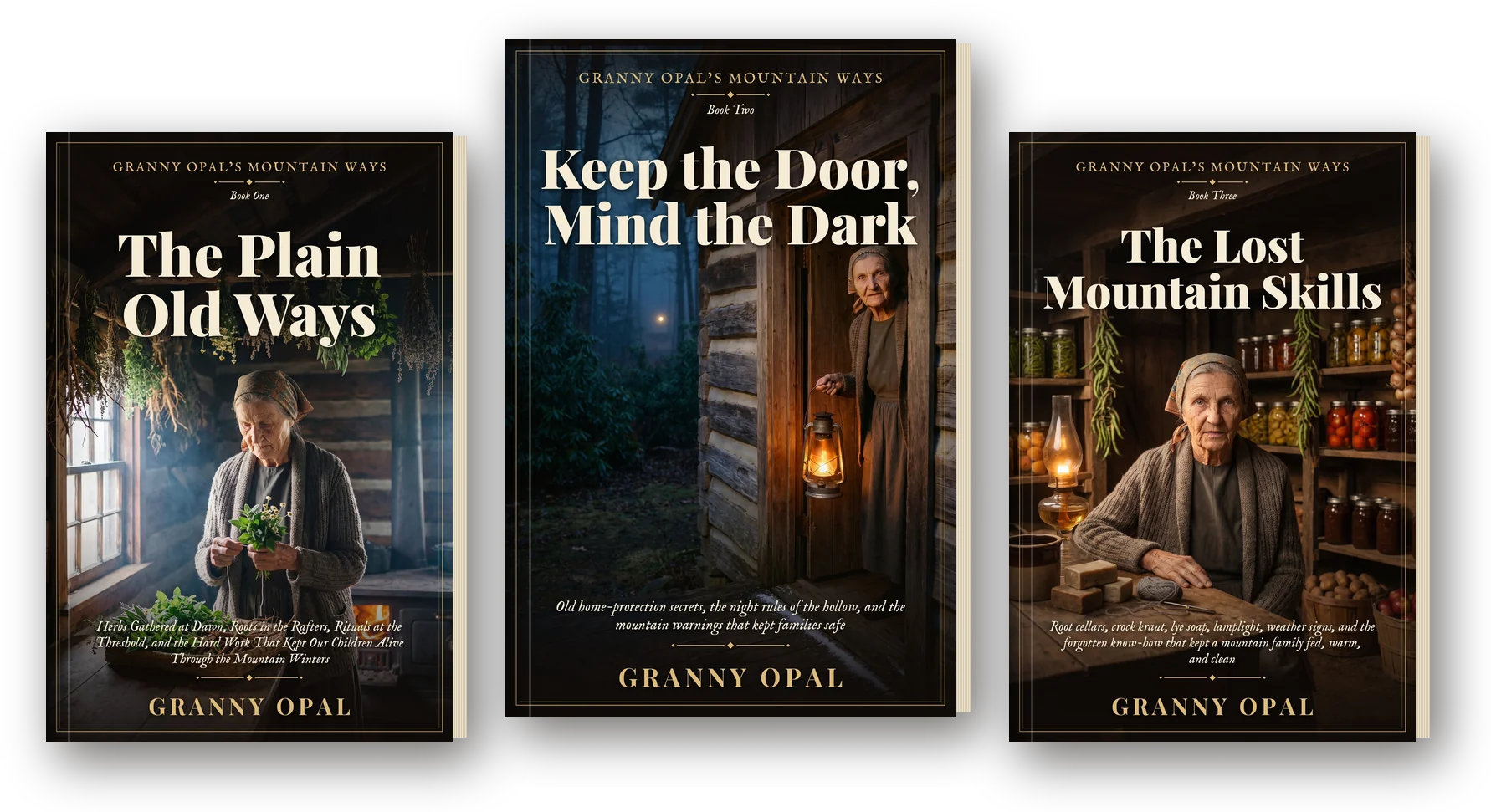 All three Granny Opal books side by side